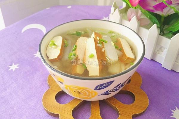 白萝卜豆腐干汤的做法图解9