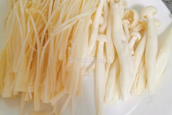 双菇豆腐汤的做法图解2