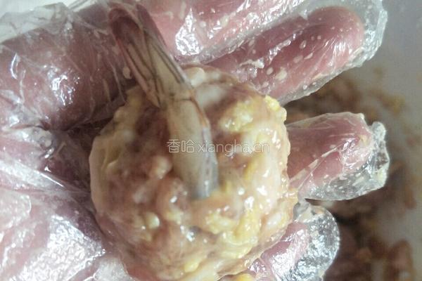 糯米虾仁蒸肉丸的做法图解11
