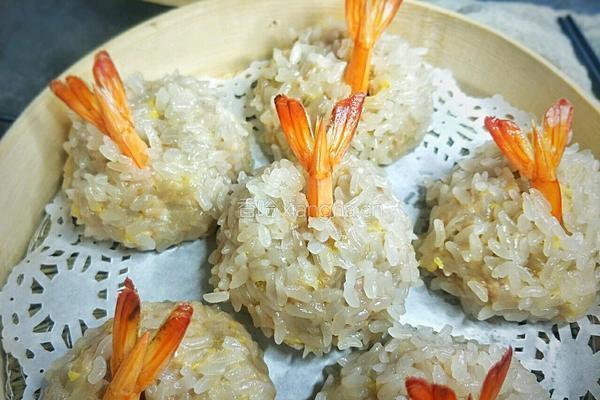 糯米虾仁蒸肉丸的做法图解14