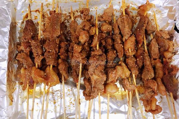 烤箱羊肉串的做法图解5