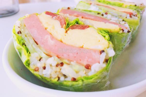 减脂早餐—生菜包饭卷的做法图解10