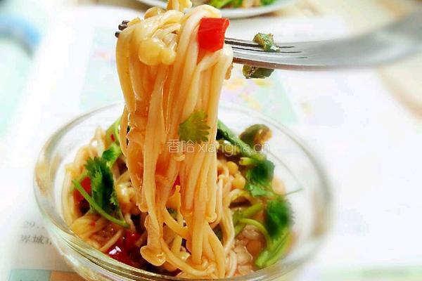 凉拌金针菇的做法图解8