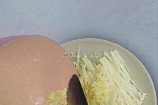 超简单的减肥版蒜蓉金针菇的做法图解4