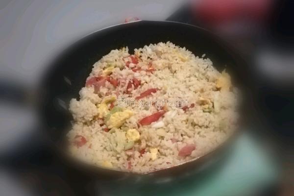 蛋蔬炒饭的做法图解11