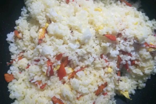 蛋蔬炒饭的做法图解8