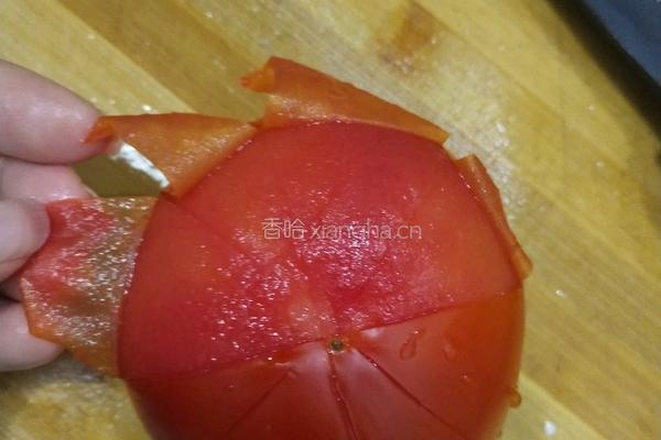 番茄蛋花汤的做法图解3