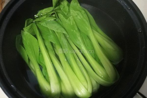 香菇油菜的做法图解2