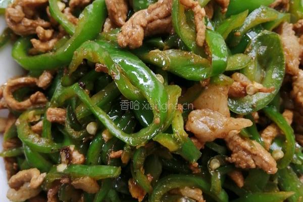 青椒炒肉丝的做法图解6