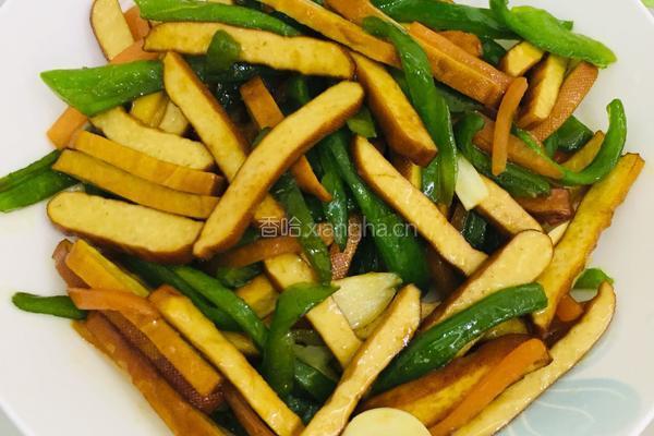豆干炒青椒的做法图解6