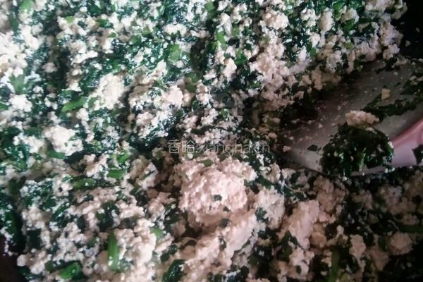 茼蒿炒小豆腐的做法图解5