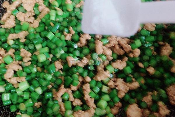 蒜苔炒肉末的做法图解5