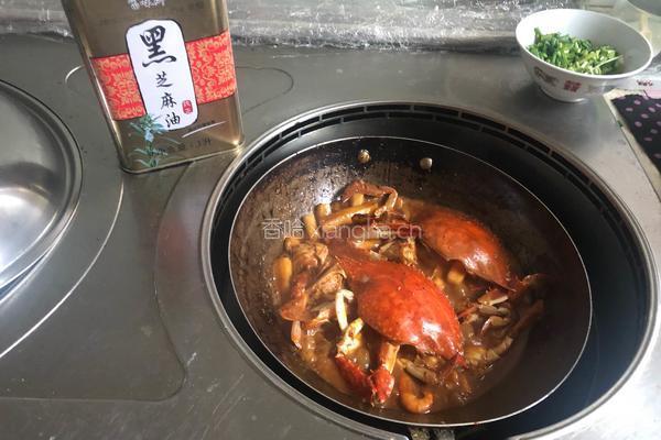 香辣梭子蟹炒年糕的做法图解10