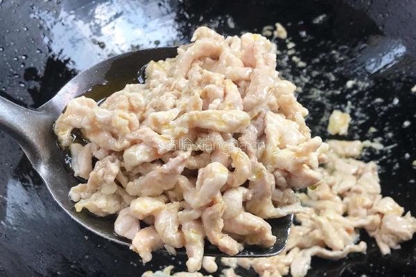 茭白炒肉丝的做法图解9