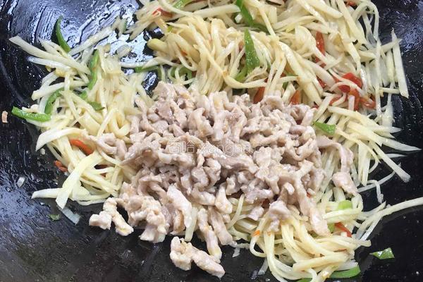 茭白炒肉丝的做法图解14