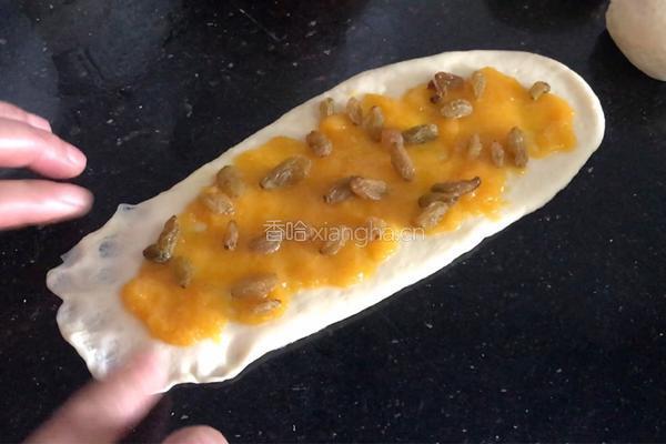 芒果酱葡萄干面包的做法图解9