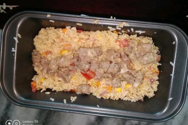 金针芝士牛焗饭的做法图解7
