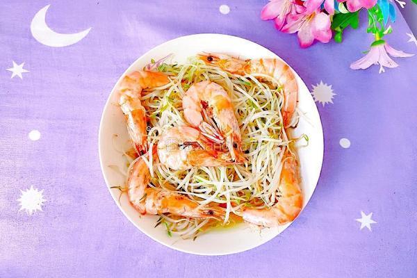 清蒸豆芽虾的做法图解13