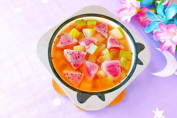 冬瓜皮火龙果甜汤的做法图解10