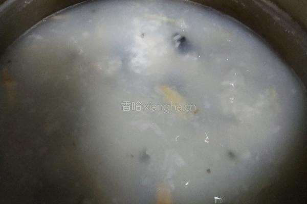 皮蛋瘦肉粥的做法图解5