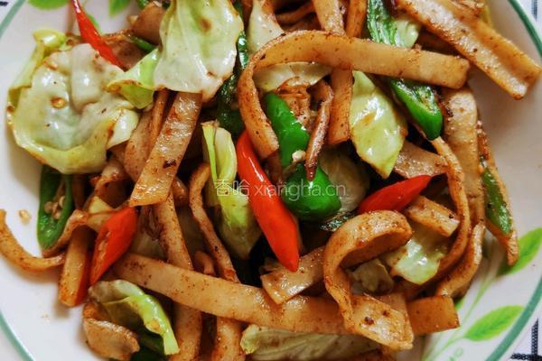 炒饼丝的做法图解12