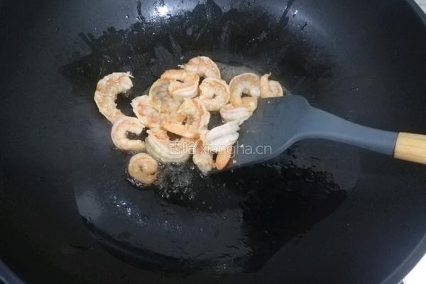 虾仁炒韭菜花的做法图解12
