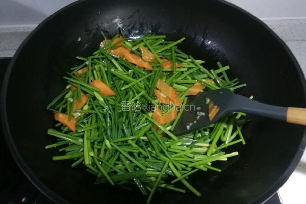 虾仁炒韭菜花的做法图解15