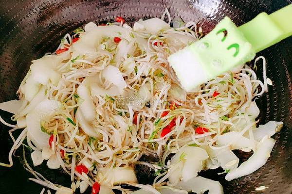 绿豆芽炒黄瓜的做法图解14