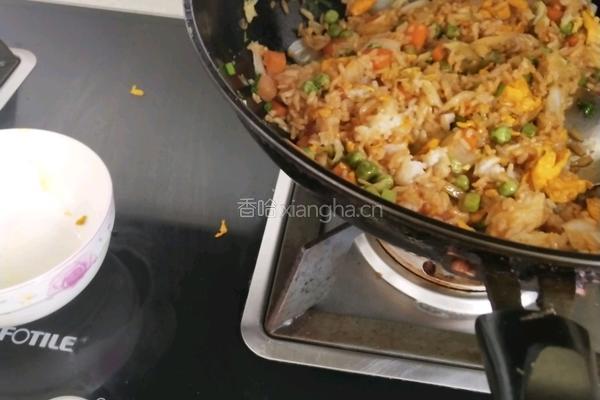 油炒饭的做法图解12