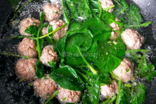 木耳菜肉丸汤的做法图解16