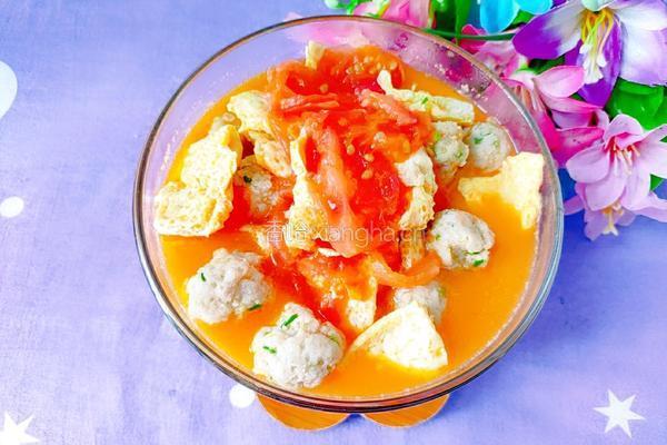 番茄鸡蛋肉圆汤的做法图解20