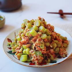 虾酱鸡蛋炒四季豆的做法[图]