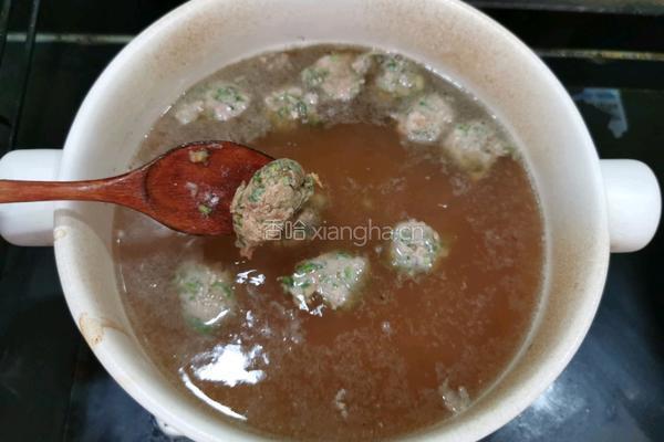 冬瓜香菜肉丸汤的做法图解7