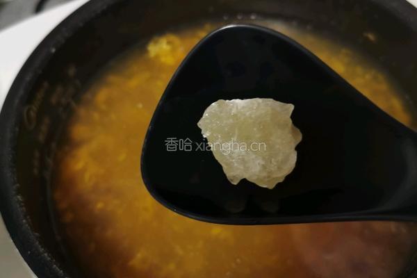 桃胶小米南瓜汤的做法图解11