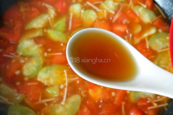 茄汁丝瓜菌菇汤的做法图解14