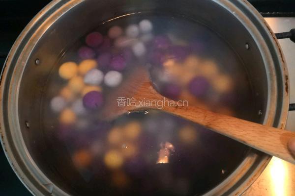 椰奶花蜜丸子汤的做法图解17