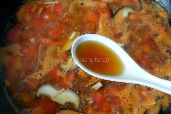 茄汁虾仁菌菇汤的做法图解16