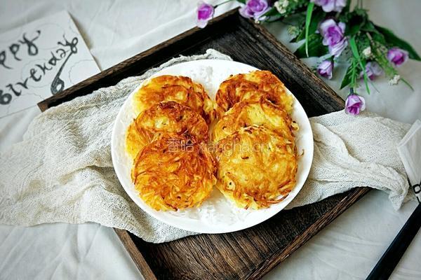 网红土豆丝饼的做法图解10