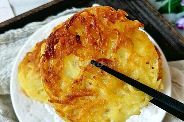 网红土豆丝饼的做法图解9
