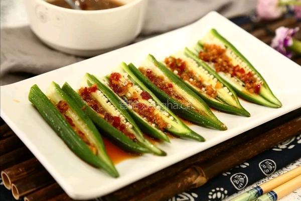 蒜泥秋葵的做法图解10