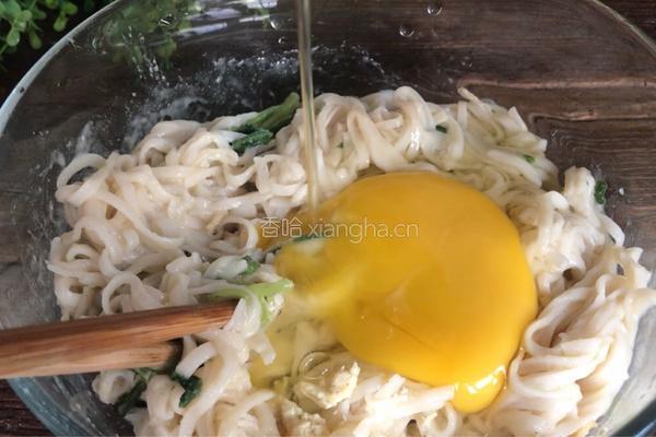 杂蔬挂面饼的做法图解3