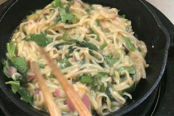杂蔬挂面饼的做法图解7