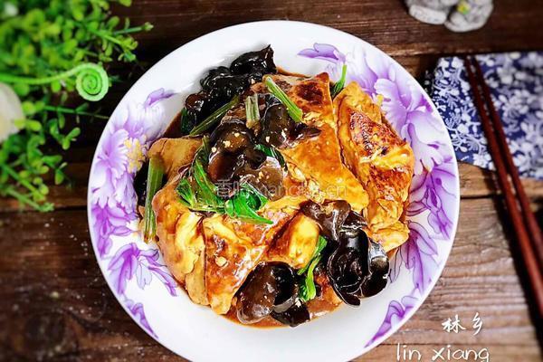 木耳芹菜烧豆腐的做法图解12