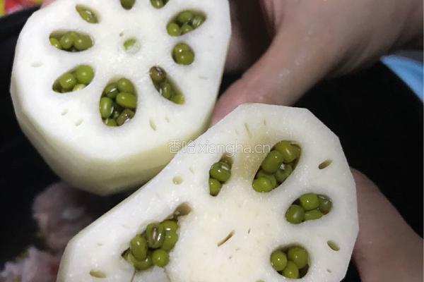 滋润莲藕汤＋绿豆酿莲藕的做法图解4