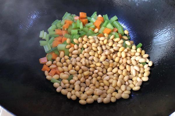 黄豆炒芹菜的做法图解9
