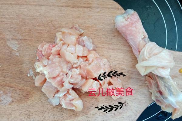 鸡肉蔬菜肠的做法图解4