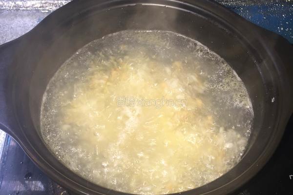 青菜南瓜瘦肉粥的做法图解8
