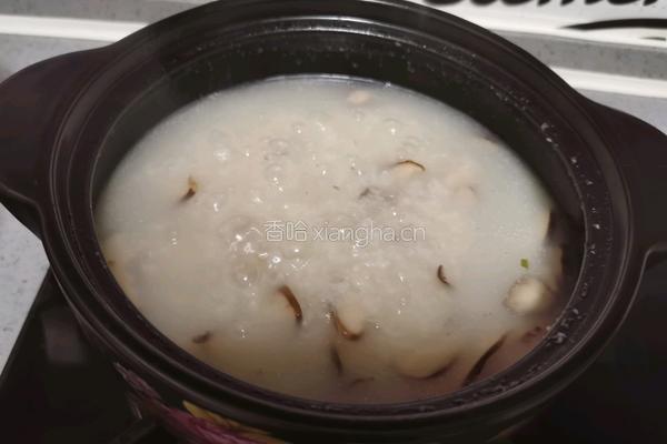 香菇青菜粥的做法图解14