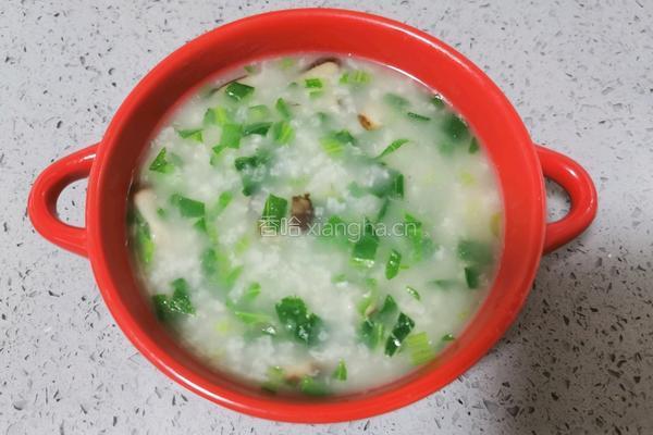 香菇青菜粥的做法图解19