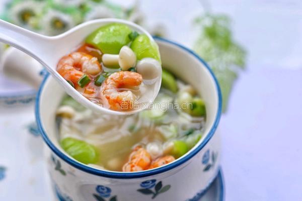 丝瓜虾仁菌菇汤的做法图解16